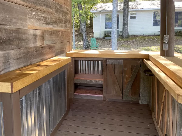 Dockside bar completed