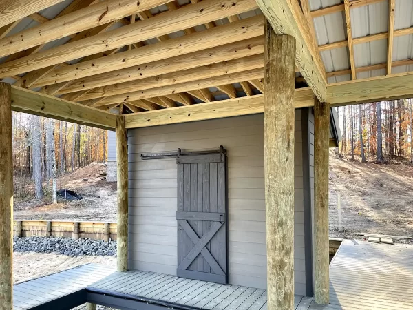 Closet storage by the dock