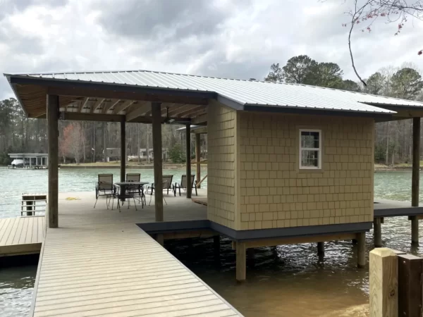 Boathouse and dock