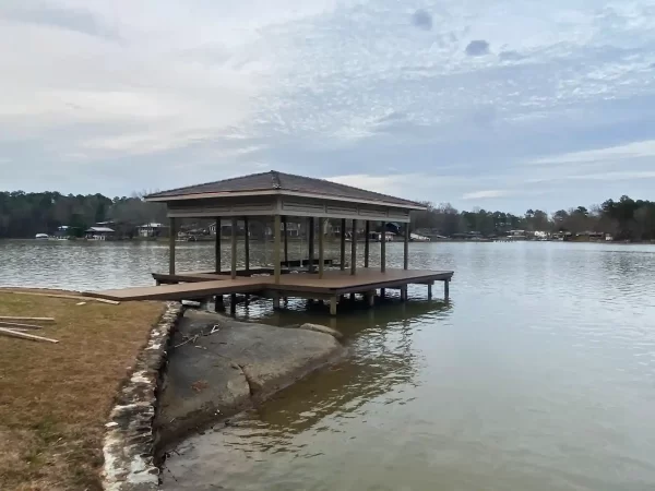 Lake Martin boathouse and dock