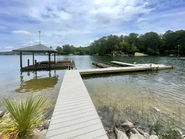 Boathouse with dock