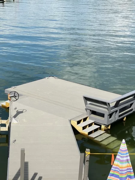 Dock with stairs