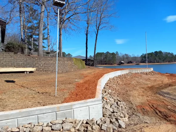 Seawall construction