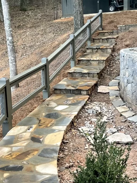 Stone stairway going up