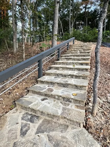 Stone stairs going up